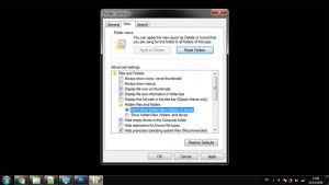 04 Cara Menampilkan File Hidden di komputer Windows - folder options view