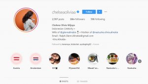 08 artis indonesia dengan follower instagram terbanyak - chelsea olivia