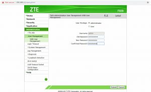 Cara Merubah Password Modem ZTE F609 - 05 Ganti Password
