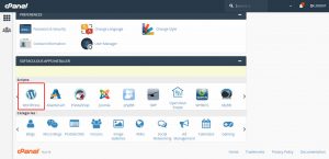 Langkah 1 cara install wordpress di cpanel dengan softaculous